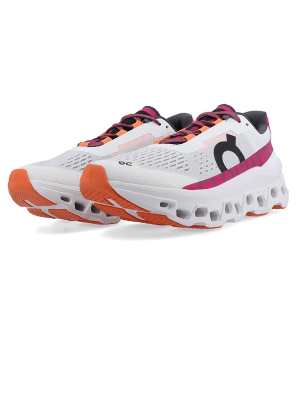 On - Cloudmonster Undyed-White / Aurora Running Shoes